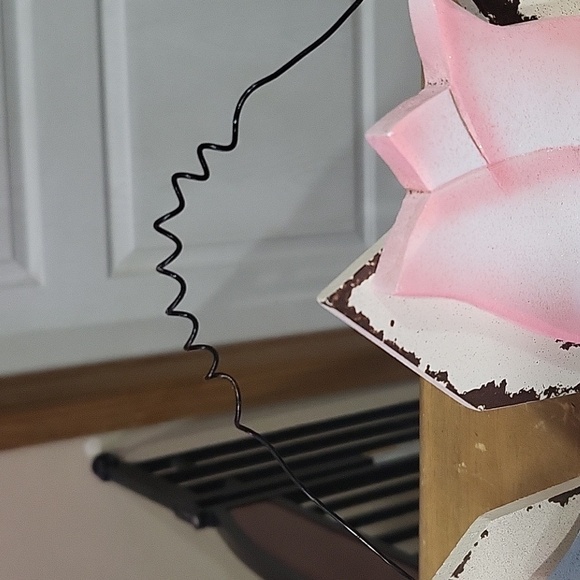 Happy Spring Door Hanger with Tulip Flower  Front Door Sign - Picture 2 of 7